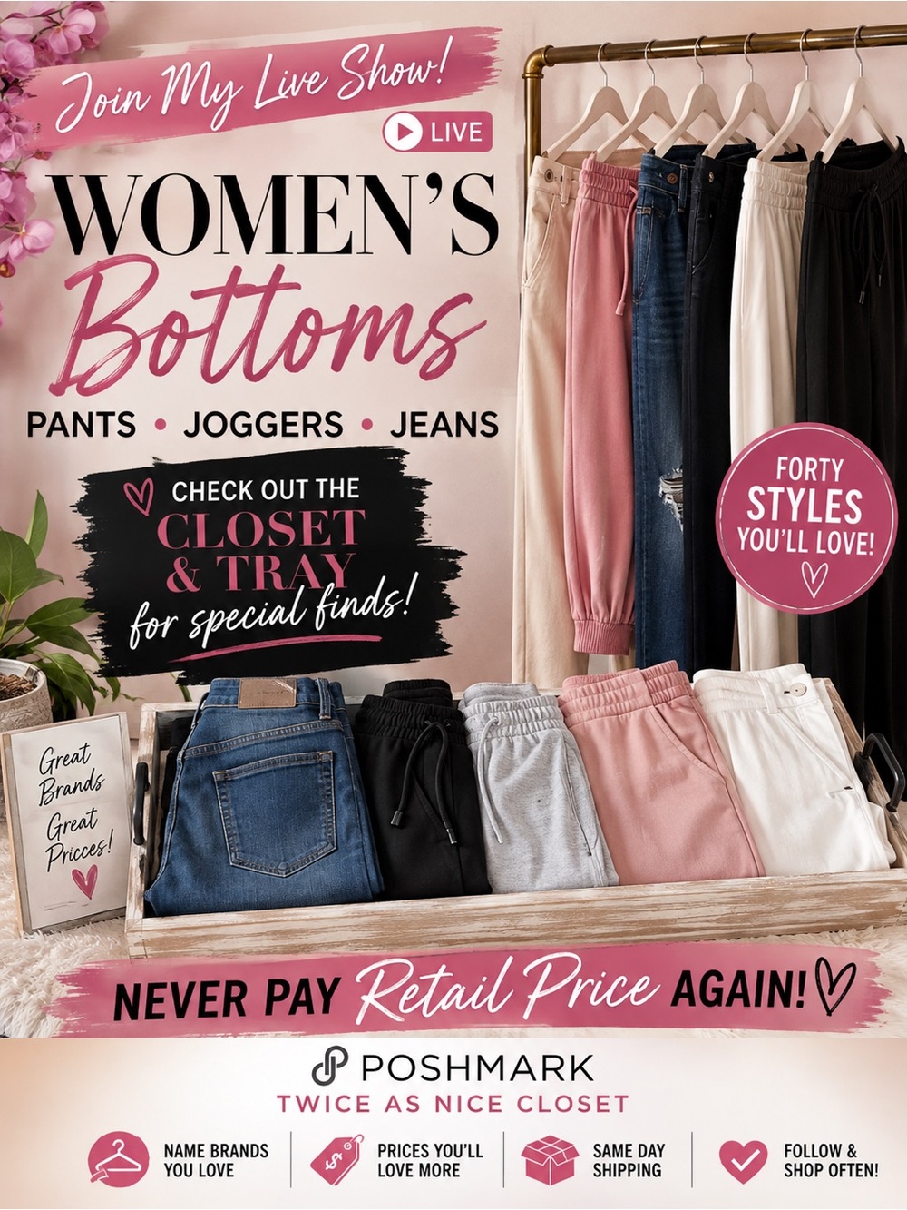 Women's Bottoms - NO Retail Prices Here‼️🛍️